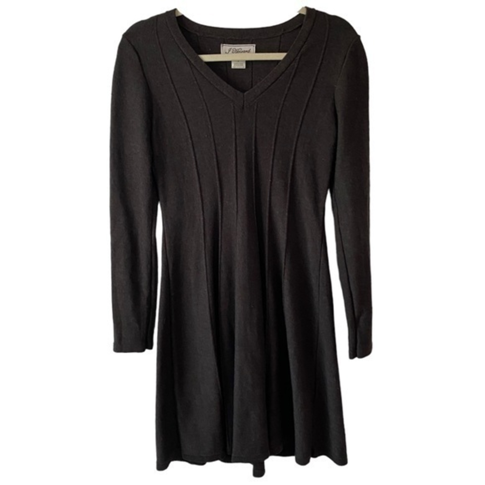 J Howard Gray Long Sleeve Dress    Sz S‎